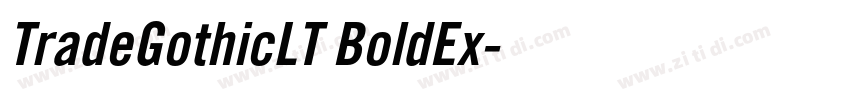 TradeGothicLT BoldEx字体转换